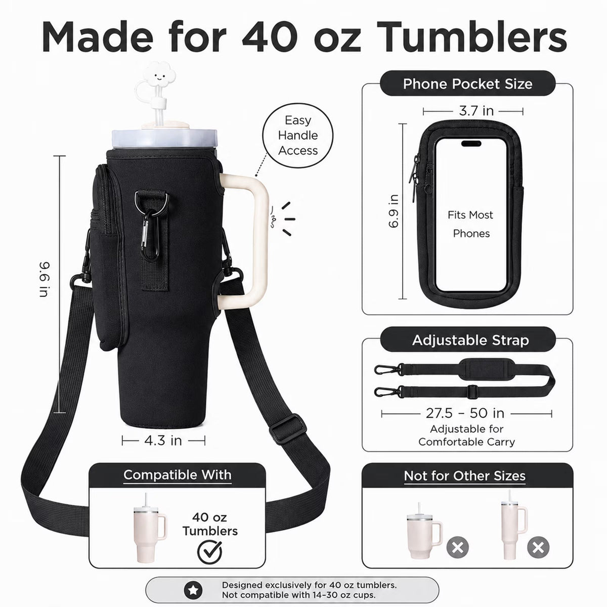 Phone Pocket Bottle Carrier
