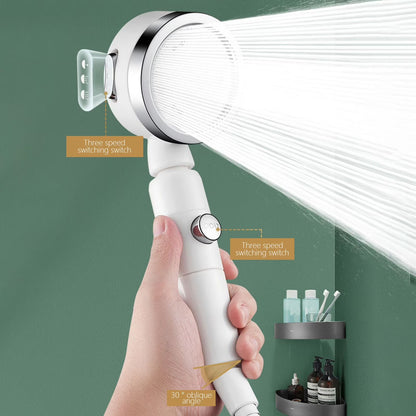 One-Touch Stop Showerhead