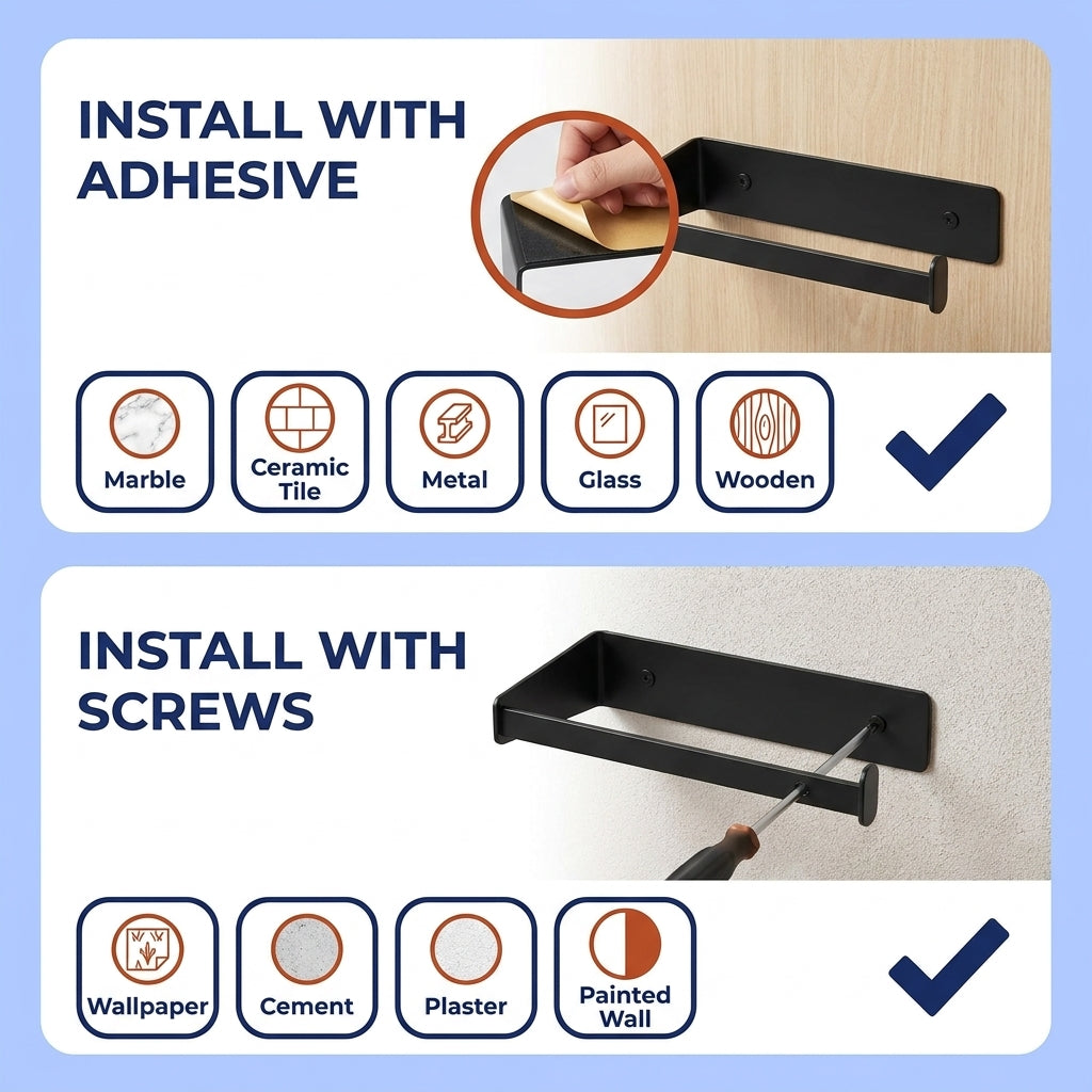 Adhesive Paper Towel Holder