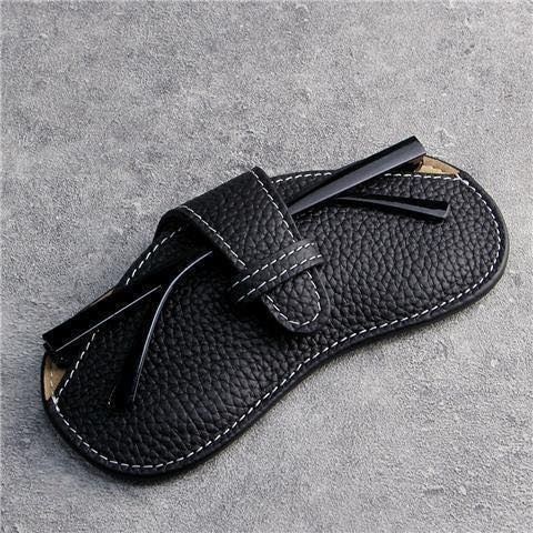 Slim Leather Glasses Case Portable Sleeve