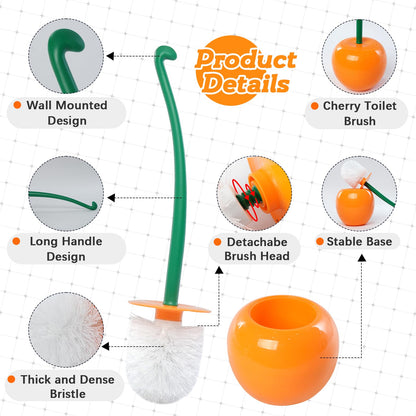 Cherry Toilet Brush Set