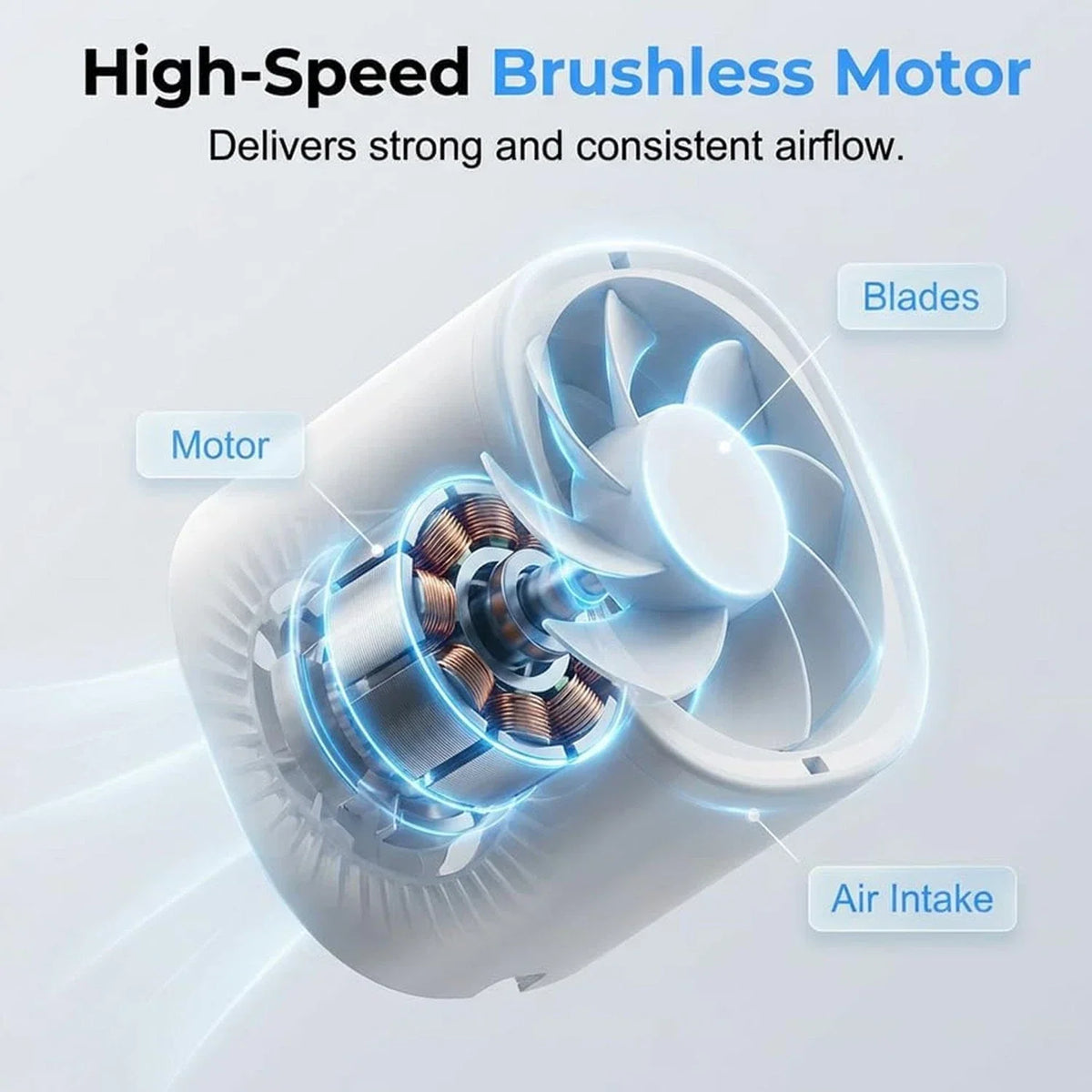 Rechargeable Clip Fan with 100 Speed Settings