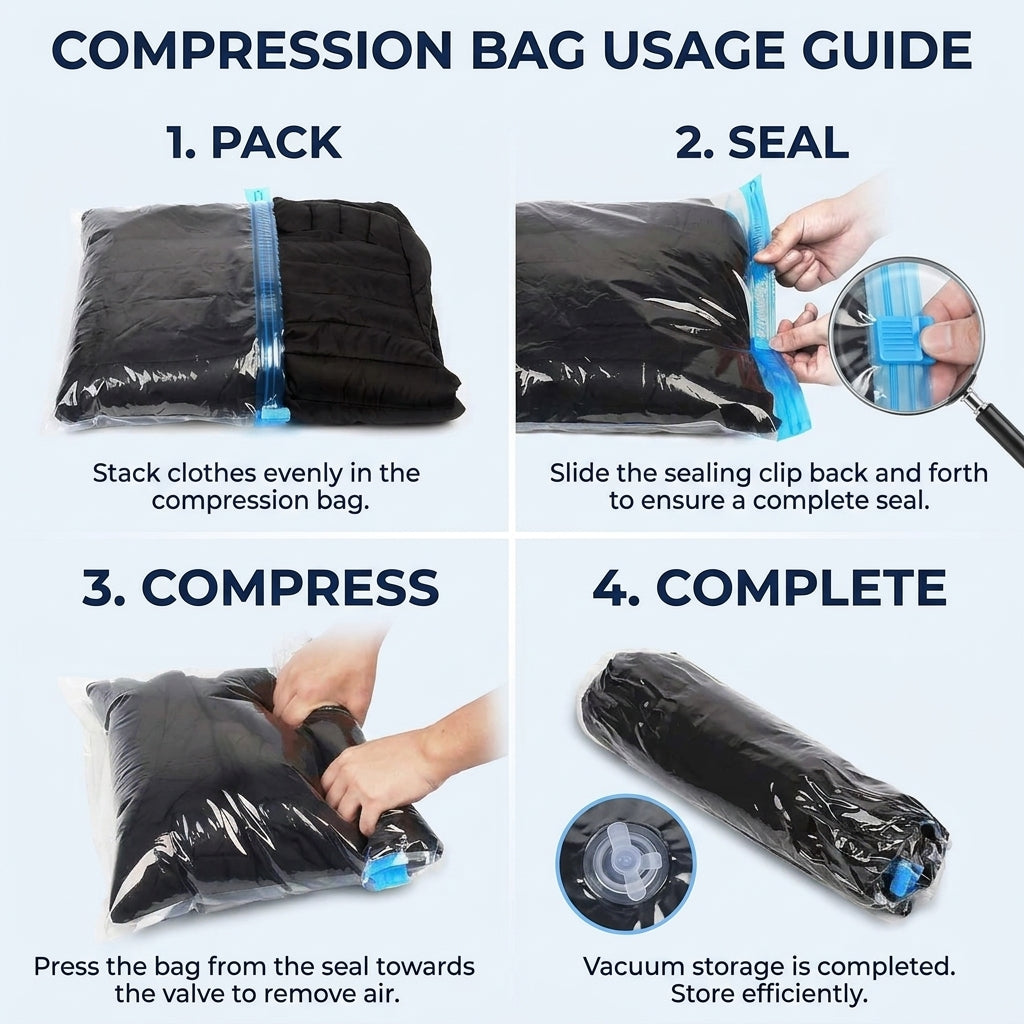 Roll Up Compression Bags