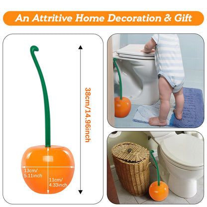 Cherry Toilet Brush Set