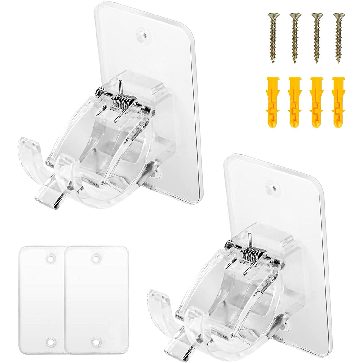 No Drill Curtain Bracket – 4 Pieces