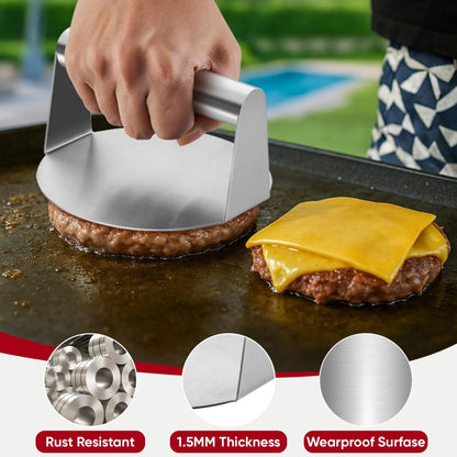 Stainless Steel Burger Press