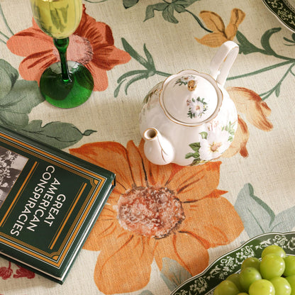 Vintage Floral Tablecloth