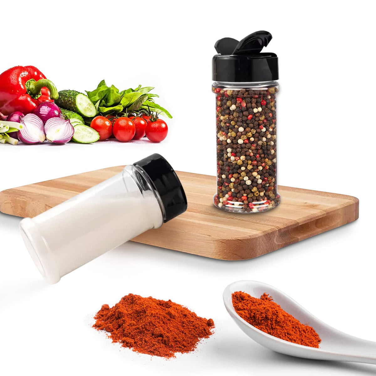 Plastic Spice Jar Set