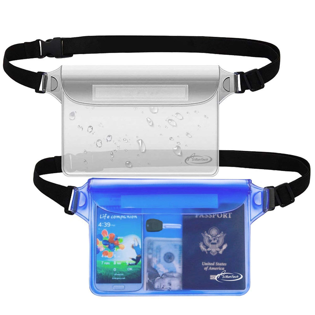 Water-Resistant Waist Pouch with Triple Seal