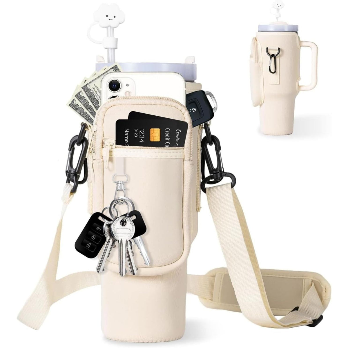 Phone Pocket Bottle Carrier