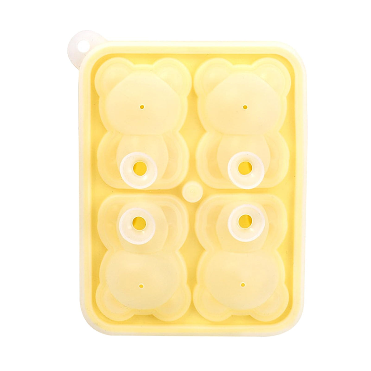 Bear-Shaped Silicone Ice Mould with Four Cavities