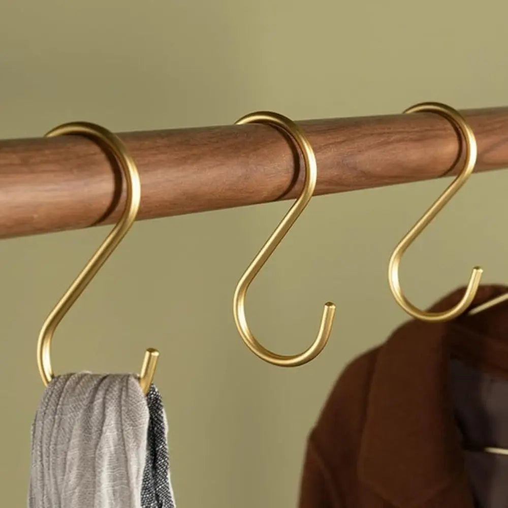 Multipurpose Aluminium Hooks Matte Finish – 5 Pieces