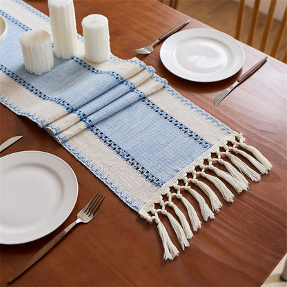 Brown Boho Table Runner Dining Decor