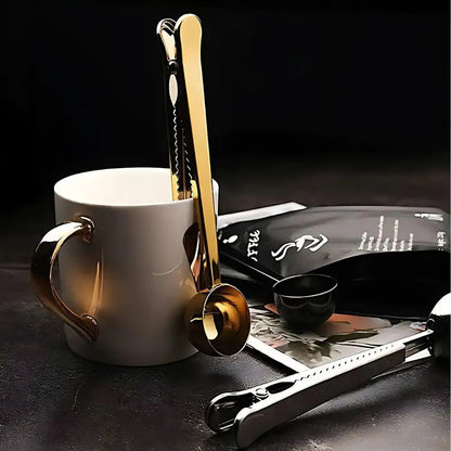 Stainless Steel Coffee Scoop Clip – 3 Pieces