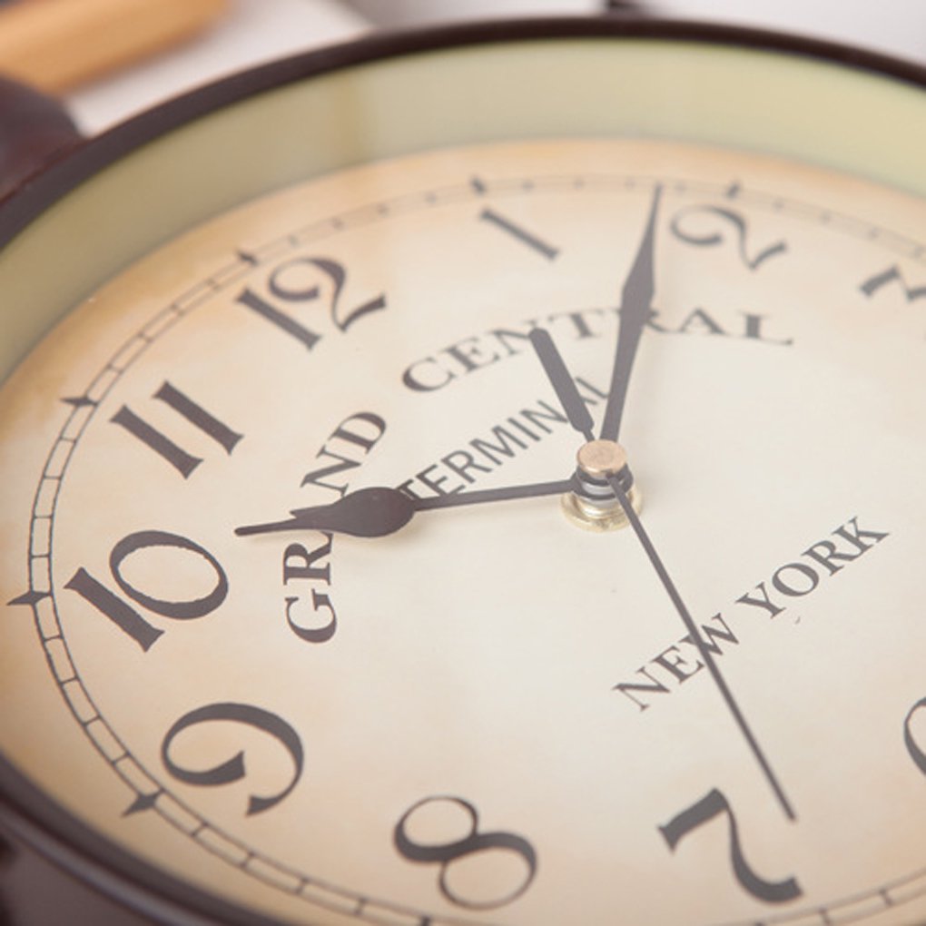 Double-Sided Station Clock
