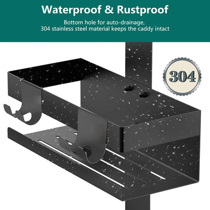 No Drill Bathroom Shelf