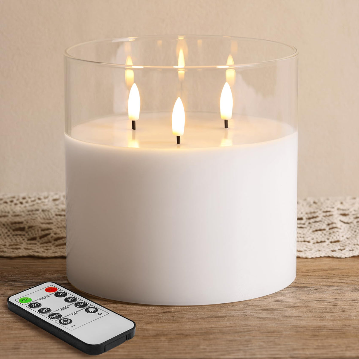 Remote Flameless Pillar Candle