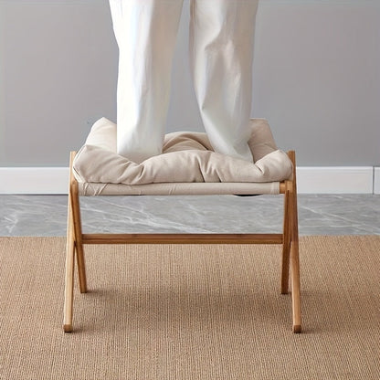 Wooden Footstool Bench