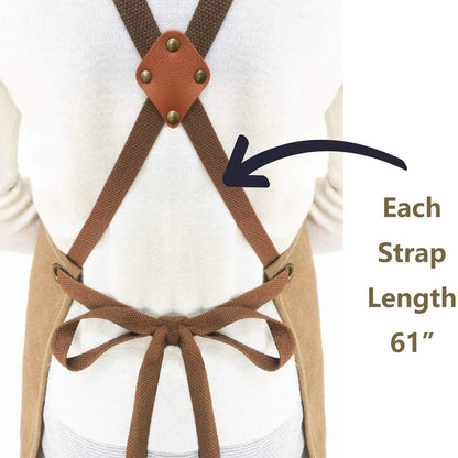 Kitchen Apron with Large Pockets