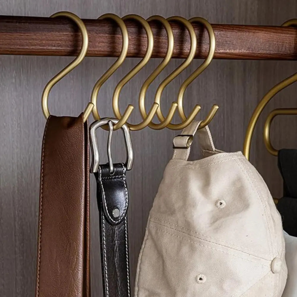 Multipurpose Aluminium Hooks Matte Finish – 5 Pieces