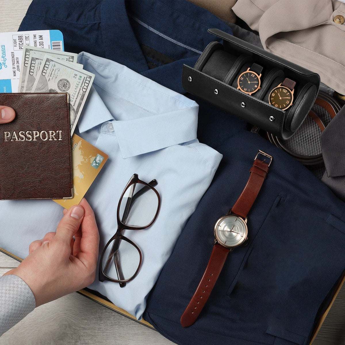 Leather Watch Roll