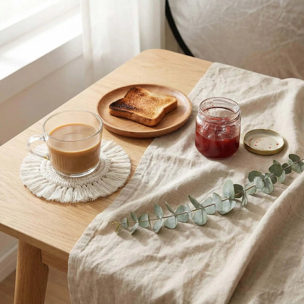 Boho Cotton Coaster Mat – 2 Pieces