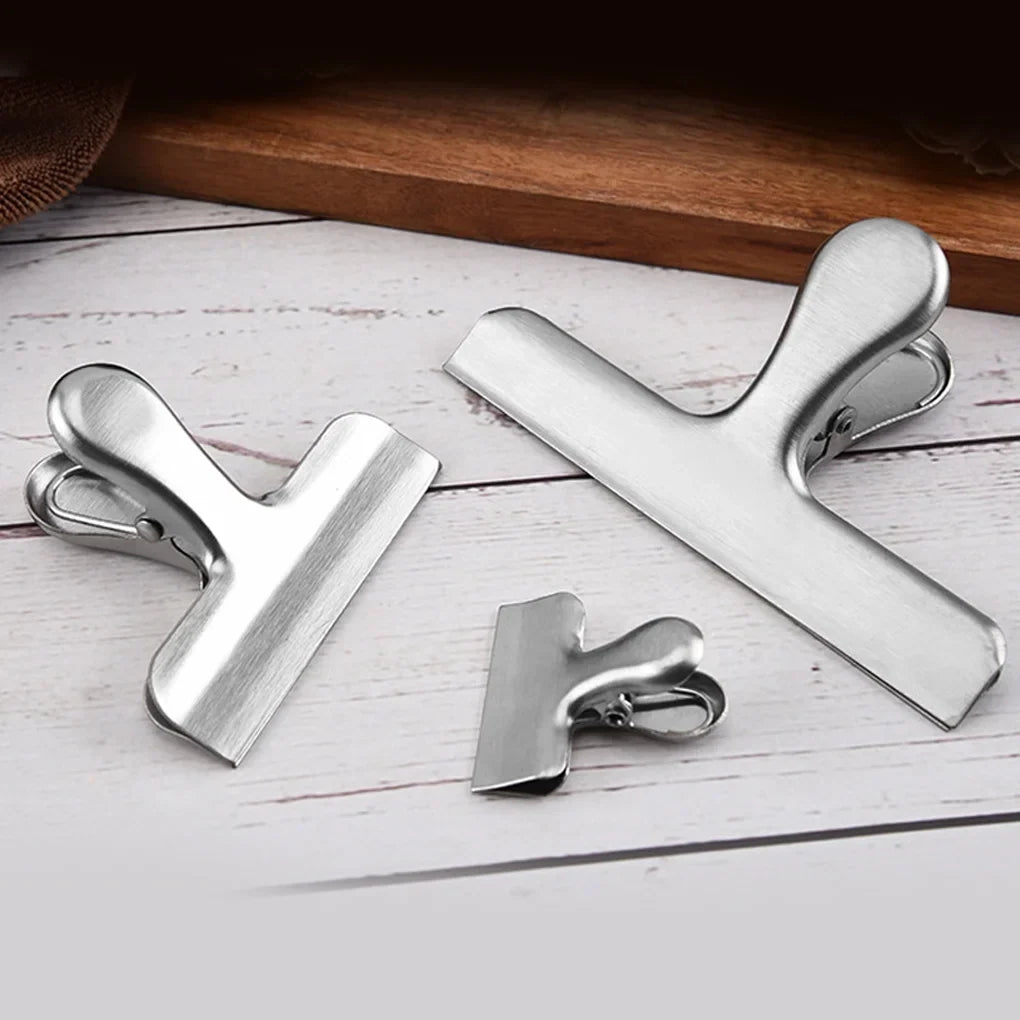 Stainless Steel Bag Clips – 3 Pieces