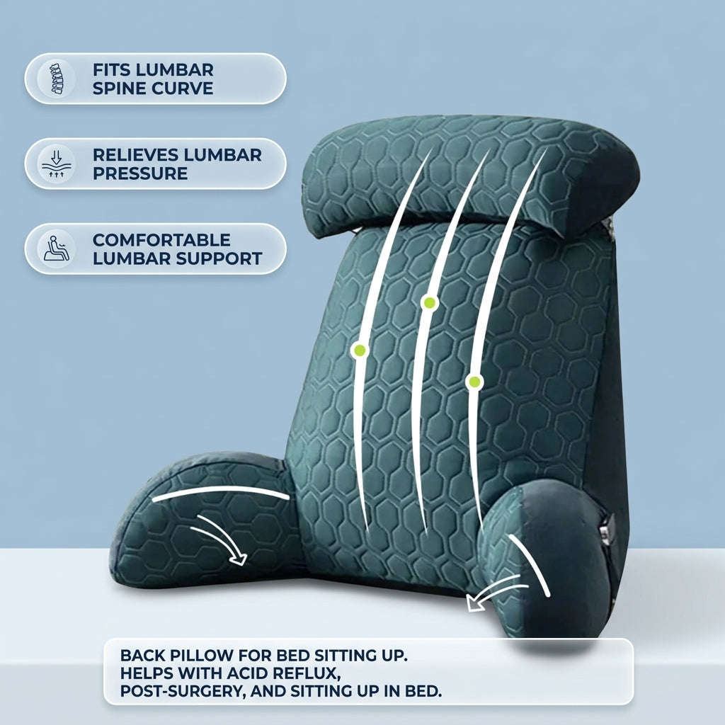 Reading Lounge Cushion with Side Pockets