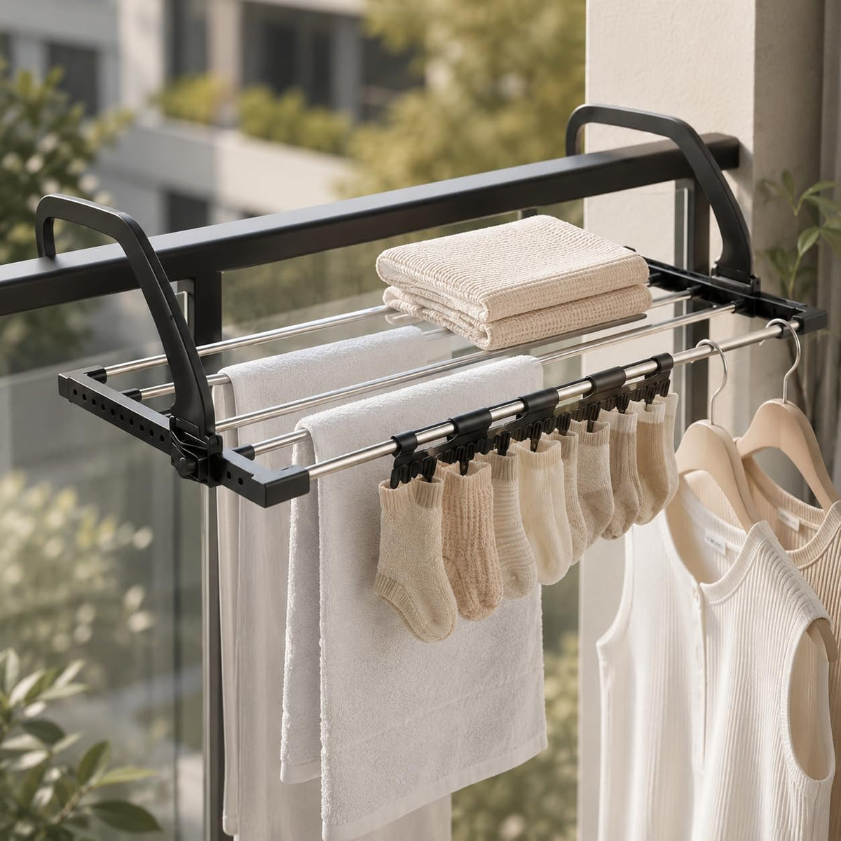 Extendable Radiator Drying Rack