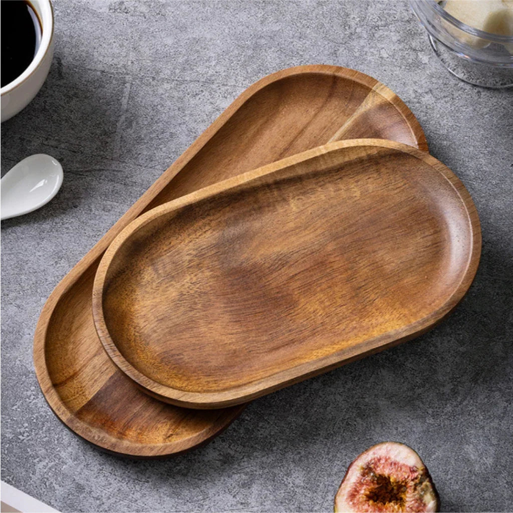 Wooden Serving Tray – 3 Pieces