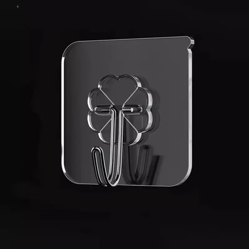 Adhesive Wall Hooks – 10 Pieces
