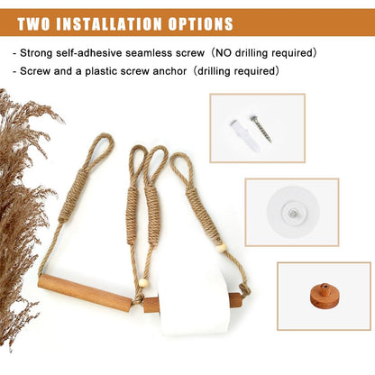 Rustic Rope Toilet Paper Holder