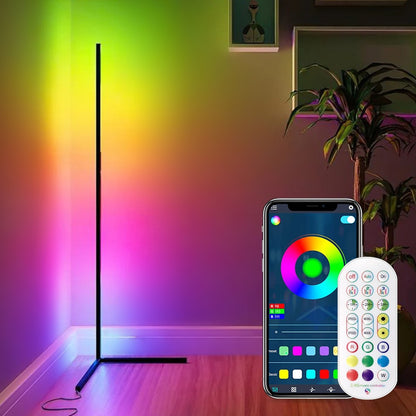 RGB LED Corner Floor Lamp