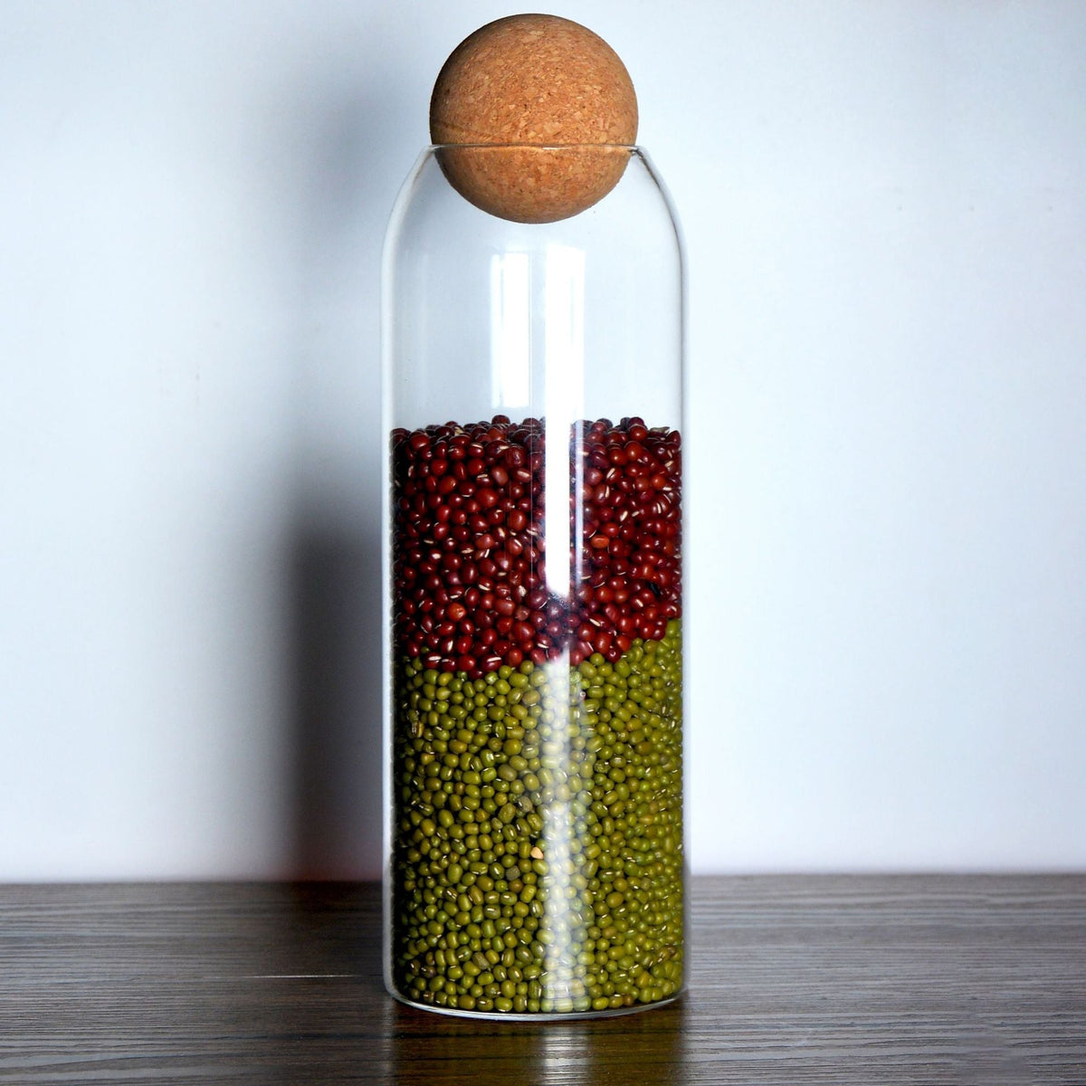 Round Cork Glass Jar