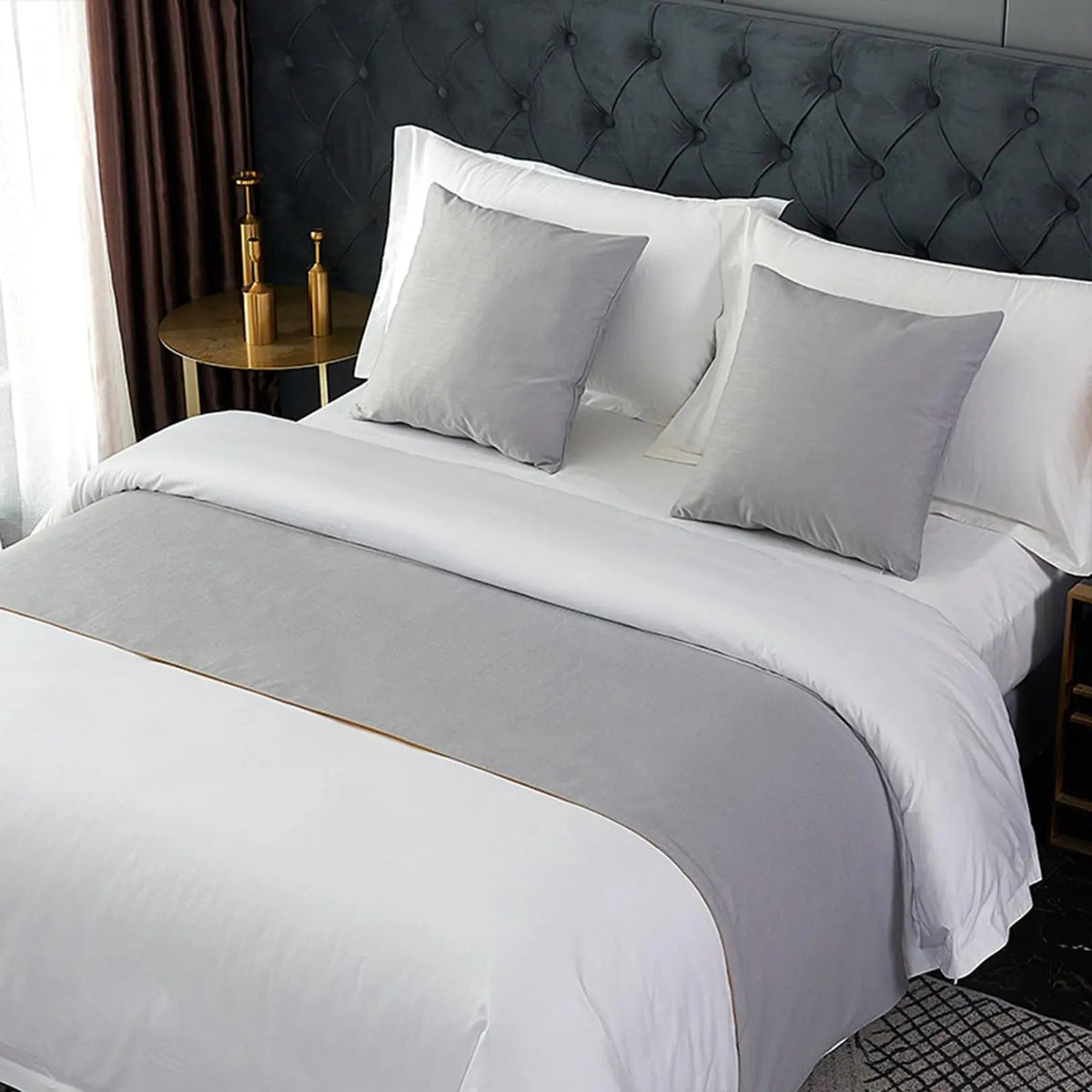 Velvet Bed Runner or Matching Cushion Cover