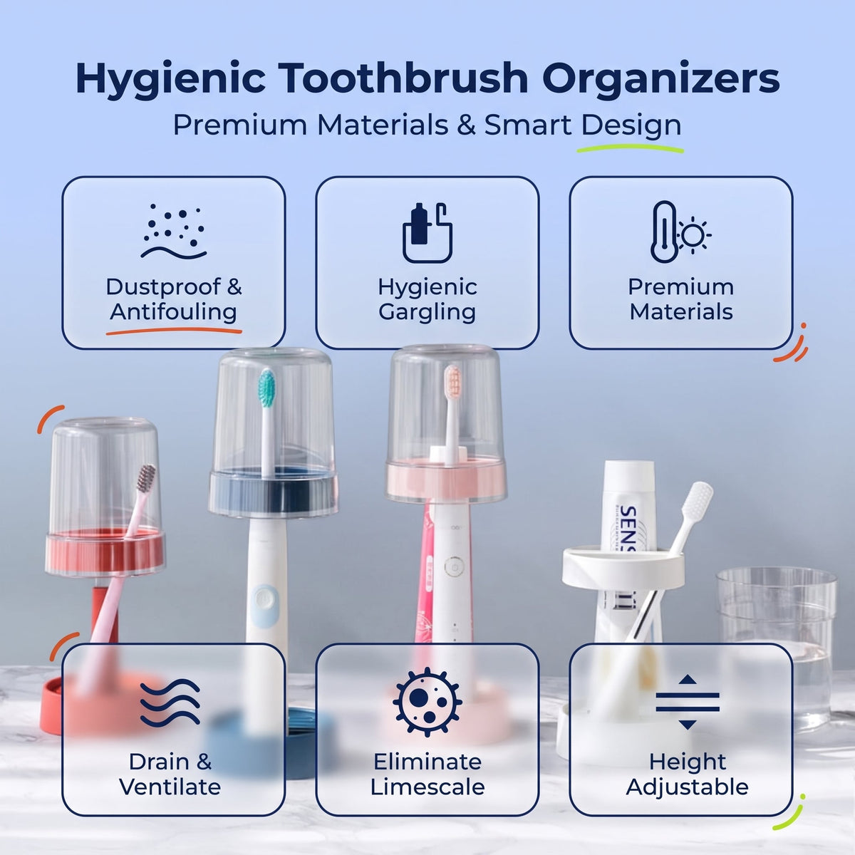 Toothbrush Holder Set