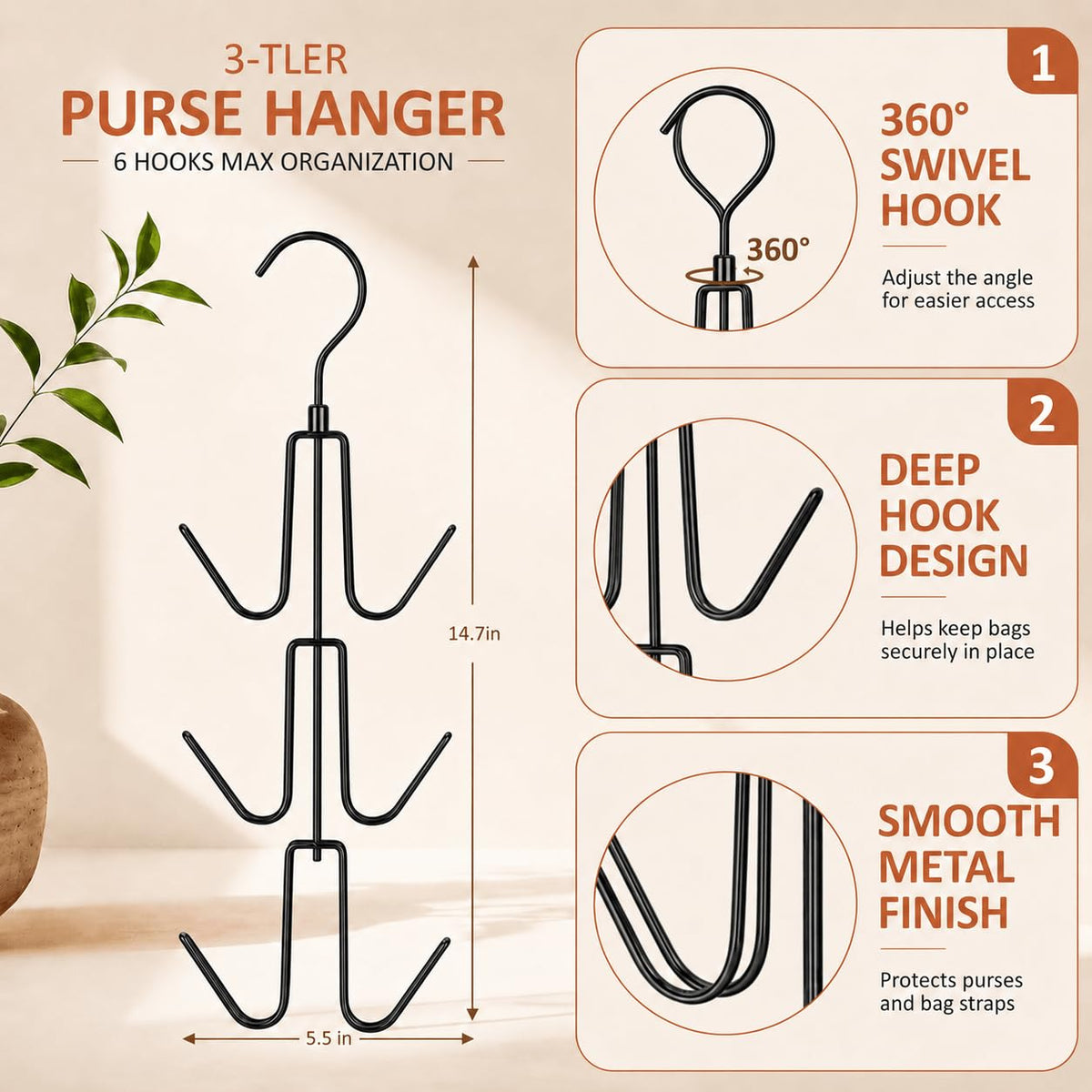 Rotating Hanger – 2 Pieces