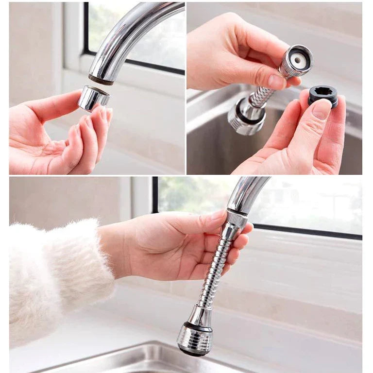 360 Degree Swivel Faucet Aerator – 3 Pieces
