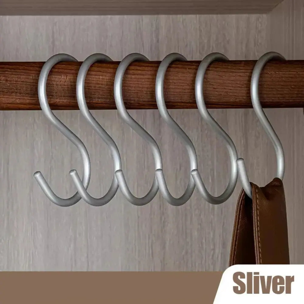 Multipurpose Aluminium Hooks Matte Finish – 5 Pieces