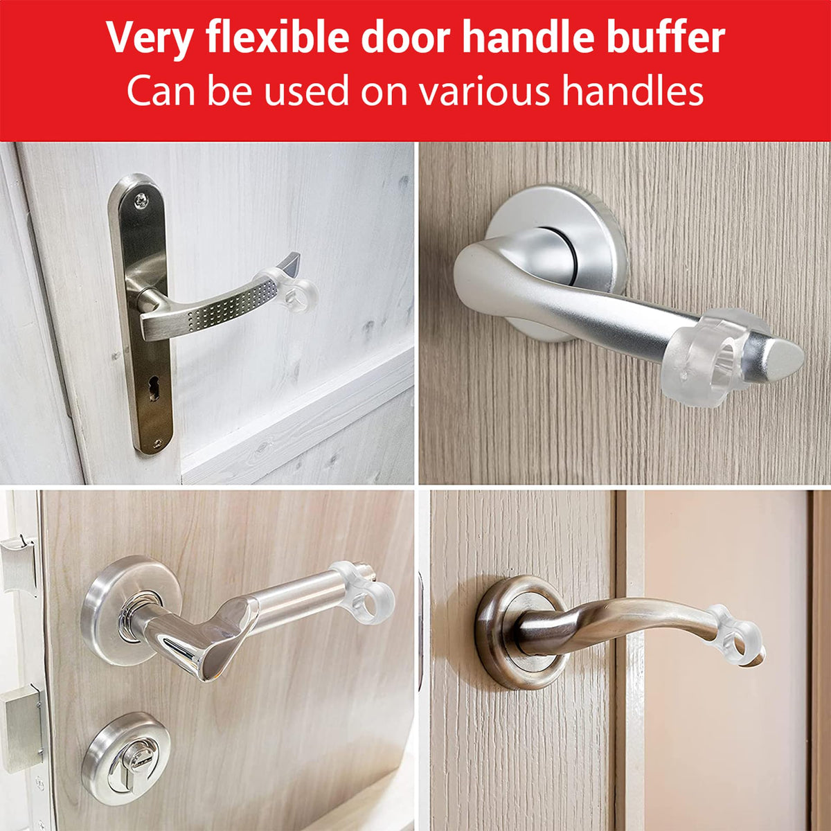 Transparent Door Stopper Pads – 3 Pieces