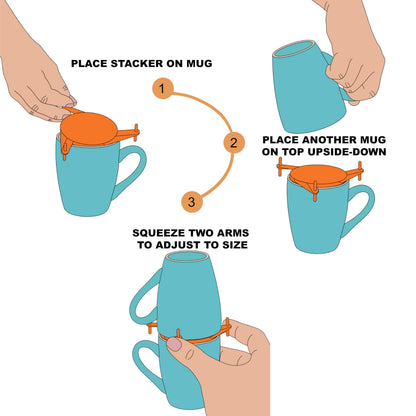 Stackable Cup Holder Set