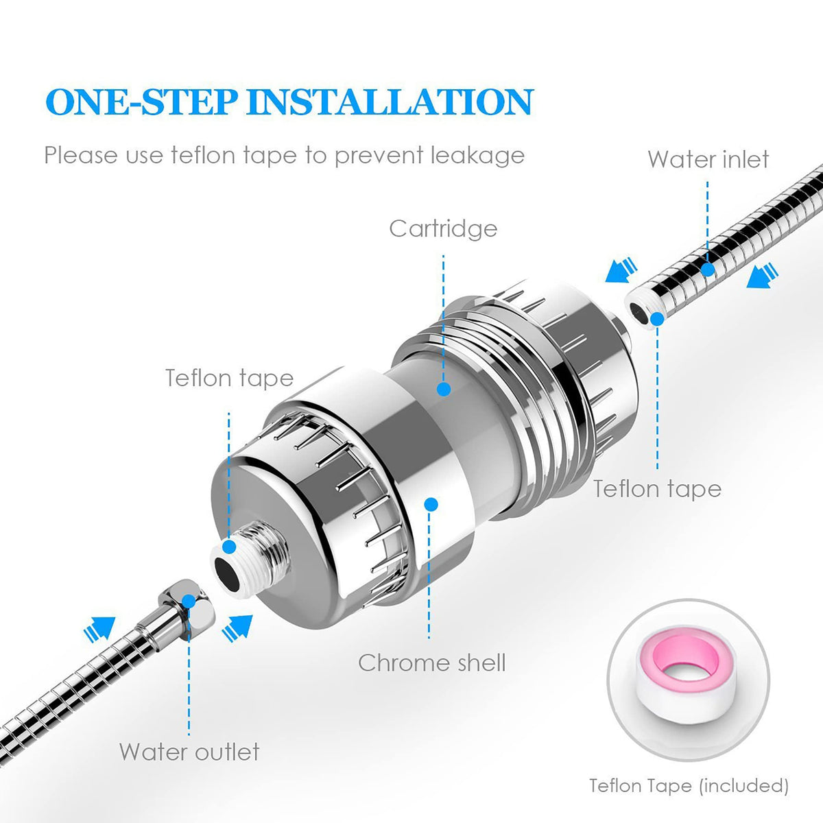 Stainless Steel Shower Filter