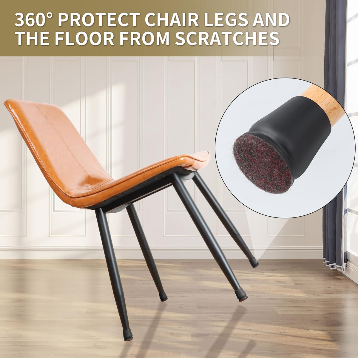 Chair Leg Protectors – 8 Pieces