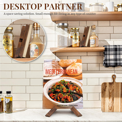 Wooden Cookbook Stand