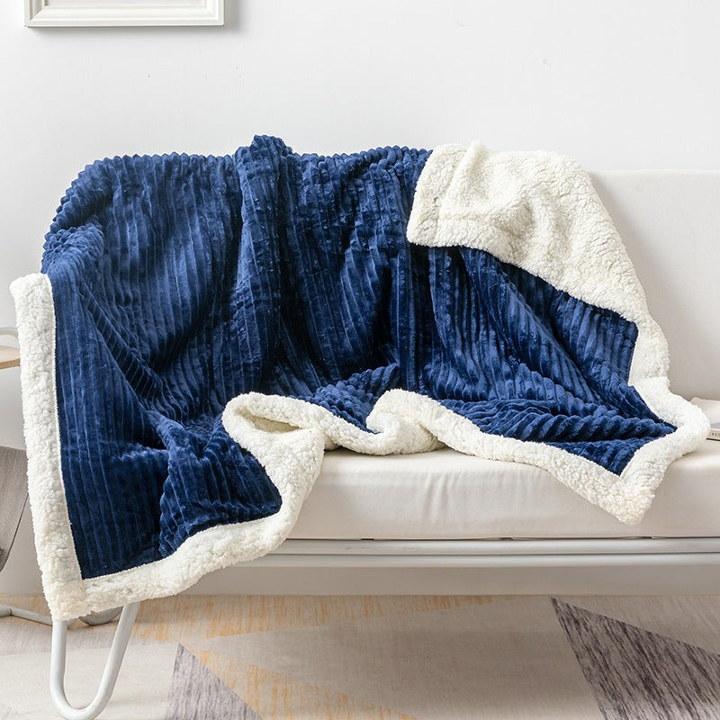 Ribbed Flannel Blanket