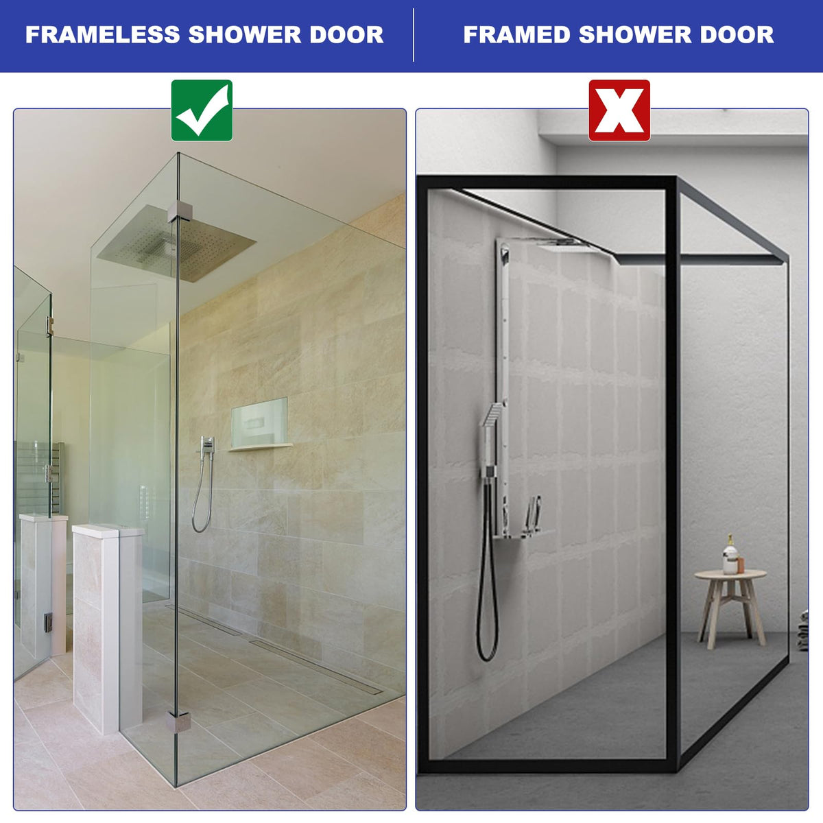 Shower Door Hooks – 2 Pieces