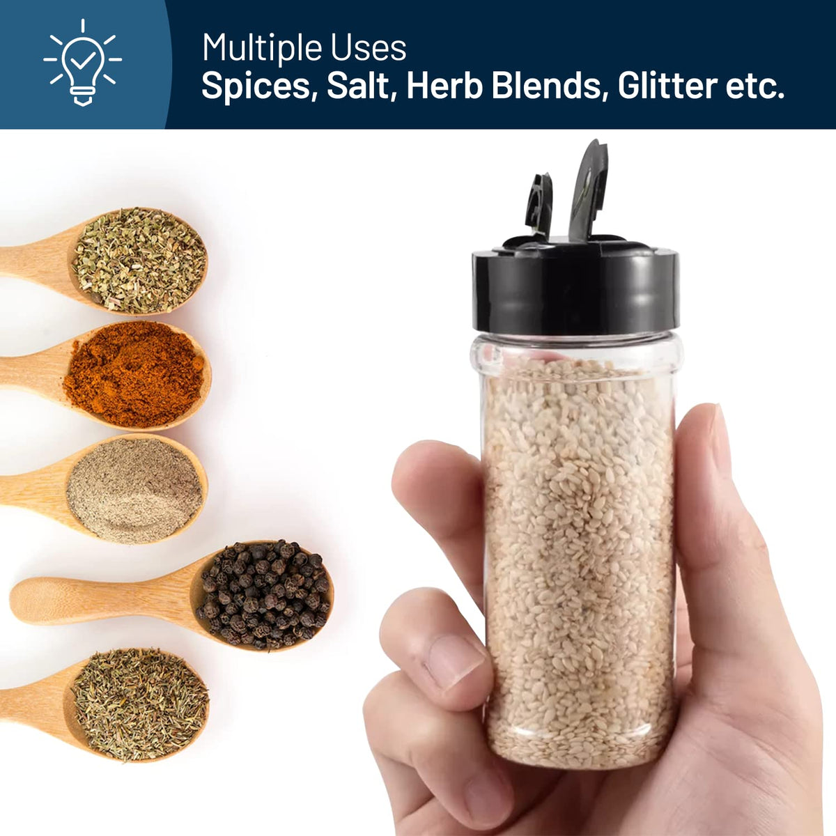 Plastic Spice Jar Set