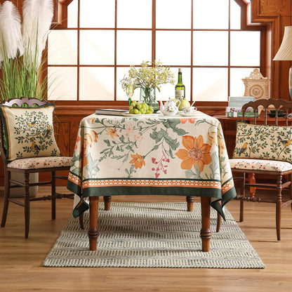 Vintage Floral Tablecloth