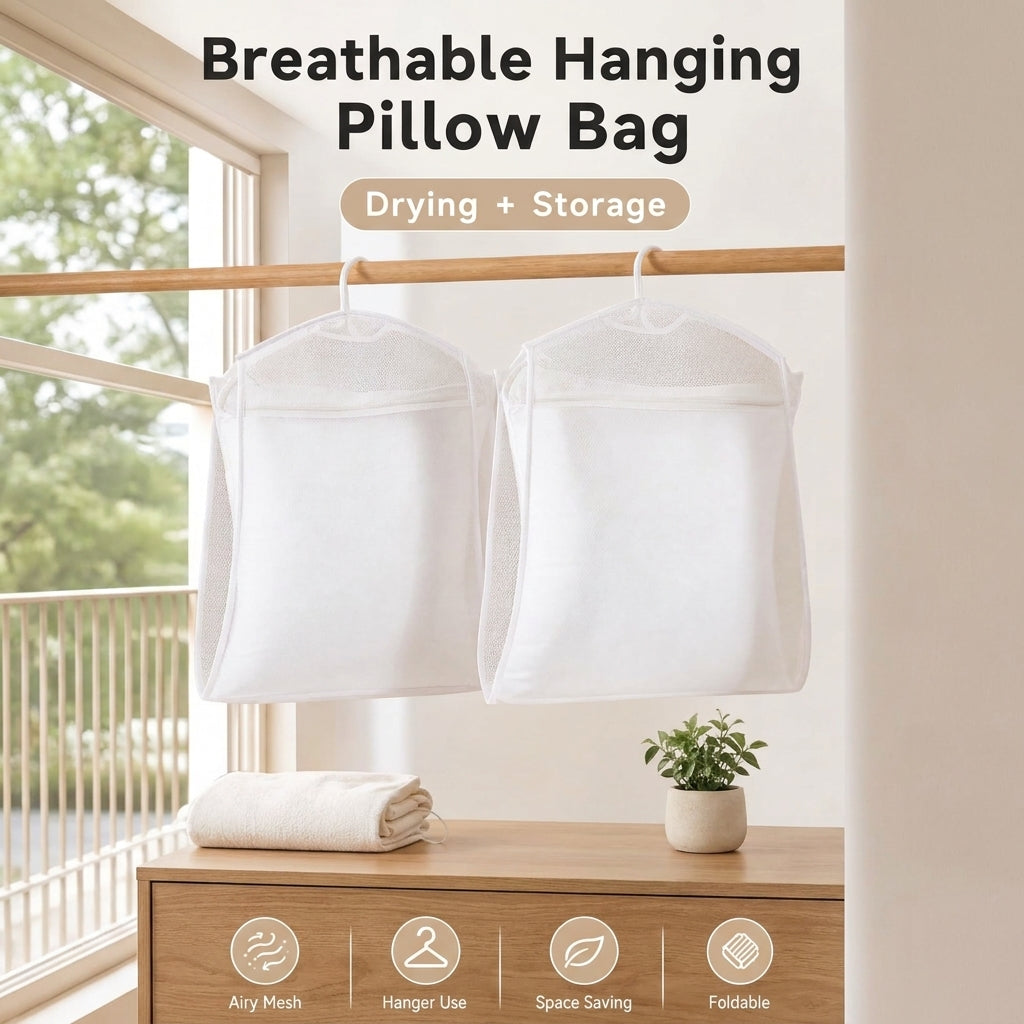 Hanging Pillow Drying Rack – 2 Pieces