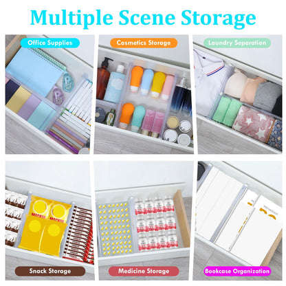Adjustable Drawer Organisers Pack